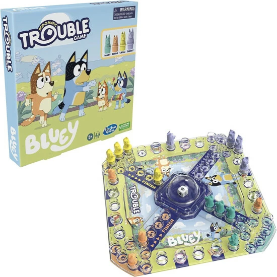 Hasbro Trouble: Bluey Edition Board Game Toys
